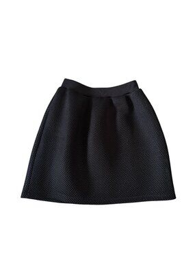 ALEXANDER MCQUEEN McQ Black Mesh Skater Skirt Size Small